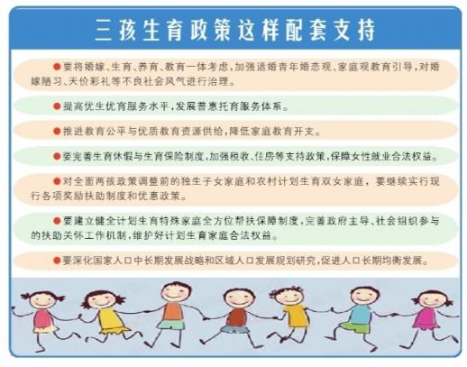 三孩政策配套趣事(三孩政策配套具体措施)