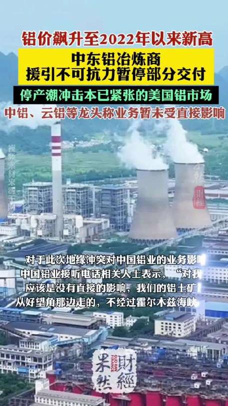 中东供应担忧推动铝价逼近四年高位